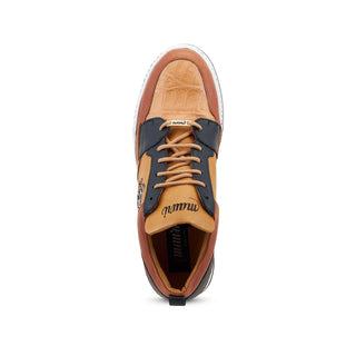 Mauri Crest 8461 Men's Shoes Exotic Crocodile Skin & Calf-Skin Leather Sneakers (MA5493)(Special Order)-AmbrogioShoes