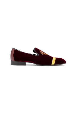 Mauri Crown 3296 Alligator Skin / Velvet / Nappa Leather Slip-On Loafers (MA5570)