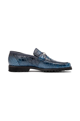 Mauri Debonair 4894-7 Alligator / Nappa Horsebit Split-Toe Loafer-AmbrogioShoes