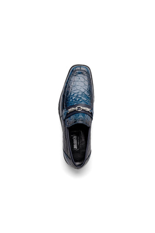 Mauri Debonair 4894-7 Alligator / Nappa Leather Horsebit Split-Toe Loafer-AmbrogioShoes