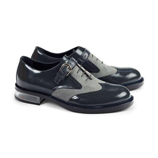 Mauri Shoes 4781 Men's Calf-skin Leather & Suede Grey Oxfords (MA4509)-AmbrogioShoes
