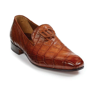 Mauri Designer Shoes Gold Burnished Alligator Loafers Art 4821 (MA4645)-AmbrogioShoes