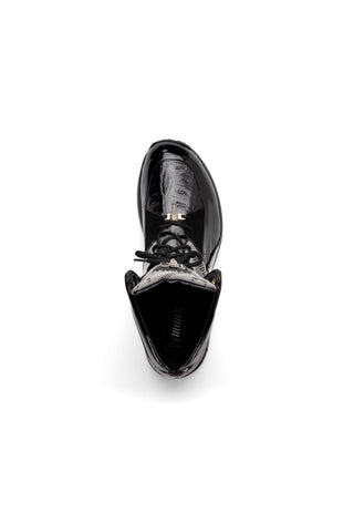 Mauri Diamond 8402 Crocodile / Fabric / Patent High-Top Sneakers (MA5554)