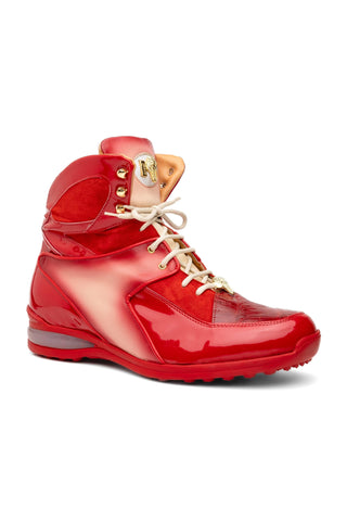 Mauri Diamond 8402 Crocodile / Suede / Nappa / Patent High-Top Sneakers (MA5625)