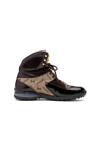Mauri Diamond 8402 Exotic Crocodile / Fabric / Patent High-Top Sneakers (MA5554)-AmbrogioShoes