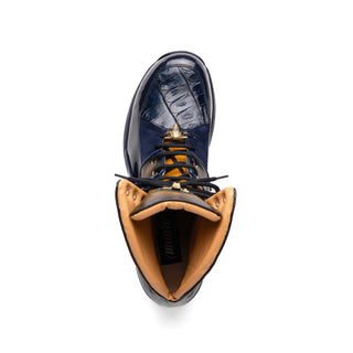 Mauri Diamond 8402 Exotic Crocodile / Suede / Nappa / Patent Leather High-Top Sneakers (MA5625)(Made to Order)-AmbrogioShoes