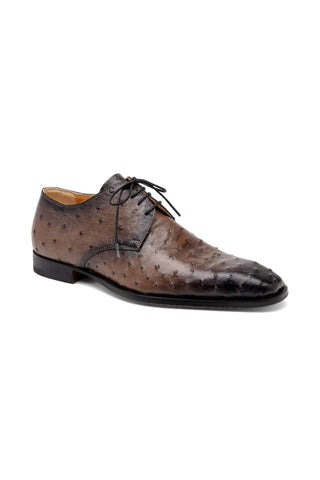 Mauri Dillinger 1056-2 Exotic Ostrich-Skin Derby (MA5560)-AmbrogioShoes