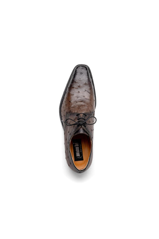 Mauri Dillinger 1056-2 Exotic Ostrich-Skin Derby (MA5560)-AmbrogioShoes