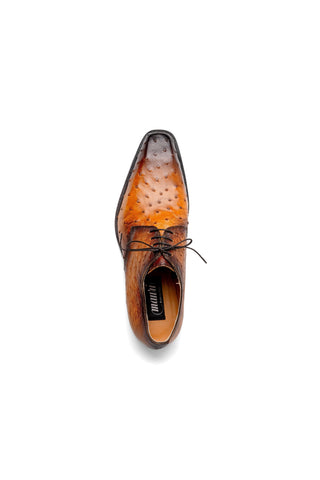 Mauri Dillinger 1056-2 Exotic Ostrich-Skin Derby (MA5560)-AmbrogioShoes