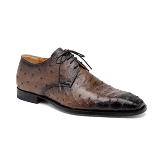 Mauri Dillinger 1056-2 Men's Shoes Exotic Ostrich-Skin Derby (MA5560) (Special Order)-AmbrogioShoes