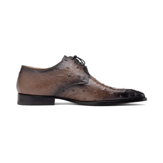 Mauri Dillinger 1056-2 Men's Shoes Exotic Ostrich-Skin Derby (MA5560) (Special Order)-AmbrogioShoes