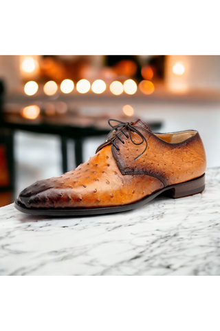 Mauri Dillinger 1056-2 Ostrich-Skin Derby (MA5560)