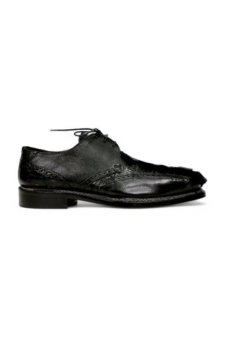 Mauri Don 2670/2 Exotic Hornback Tail / Pebble Grain Leather Derby (MA5658)-AmbrogioShoes
