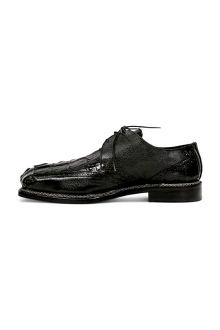 Mauri Don 2670/2 Exotic Hornback Tail / Pebble Grain Leather Derby (MA5658)-AmbrogioShoes