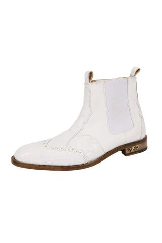 Mauri Ebony 1092/3 Exotic Alligator / Calf-Skin Leather Chelsea Boot(MA5656)-AmbrogioShoes