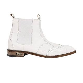 Mauri Ebony 1092/3 Men's Shoes Exotic Alligator / Calf-Skin Leather Chelsea Boot(MA5656) (Special Order)-AmbrogioShoes