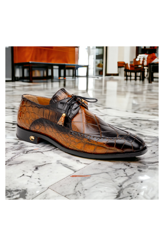 Mauri Eminence 3287 Exotic Alligator Skin Split-Toe Derby (MA5556)-AmbrogioShoes
