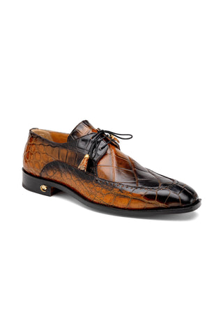 Mauri Eminence 3287 Exotic Alligator Skin Split-Toe Derby (MA5556)-AmbrogioShoes