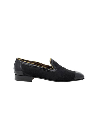 Mauri Finesse Tejus Lizard & Fabric Loafers 3073 (MA5103)-AmbrogioShoes