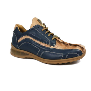Mauri Flex M799 Men's Shoes Exotic Hornback / Nappa Leather Derby Sneakers (MA5643)(Special Order)-AmbrogioShoes