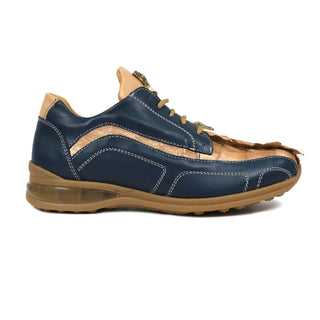 Mauri Flex M799 Men's Shoes Exotic Hornback / Nappa Leather Derby Sneakers (MA5643)(Special Order)-AmbrogioShoes