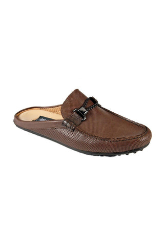Mauri Freedom Brown Ostrich / Leather Sandals 3473 (MAO1037)-AmbrogioShoes