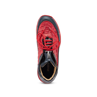 Mauri Gambit 8415 Men's Shoes Exotic Hornback & Patent Leather Sneakers (MA5542)(Special Order)-AmbrogioShoes