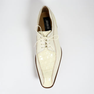 Mauri Gentleman 3251 Men's Shoes Exotic Alligator / Goat Leather Derby (MA5659) (Special Order)-AmbrogioShoes