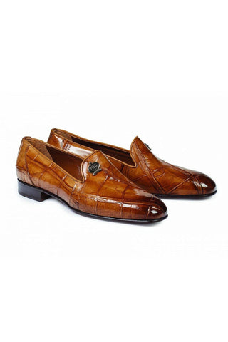 Mauri Ghiberti Brandy Alligator Loafers 1017 (MA4624)-AmbrogioShoes