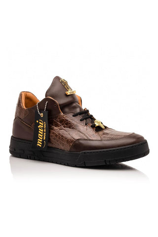 Mauri Ghost 8423 Exotic Crocodile / Nappa Leather Sneakers (MA5649)-AmbrogioShoes