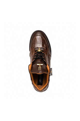 Mauri Ghost 8423 Exotic Crocodile / Nappa Leather Sneakers (MA5649)-AmbrogioShoes
