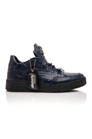 Mauri Ghost 8423 Exotic Crocodile / Nappa Leather Sneakers (MA5649)-AmbrogioShoes