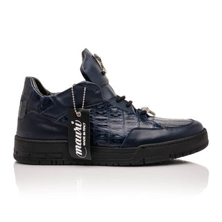 Mauri Ghost 8423 Men's Shoes Exotic Crocodile / Nappa Leather Sneakers (MA5649) (Special Order)-AmbrogioShoes