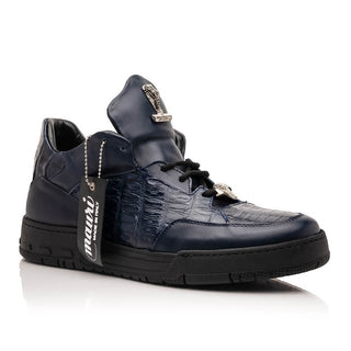 Mauri Ghost 8423 Men's Shoes Exotic Crocodile / Nappa Leather Sneakers (MA5649) (Special Order)-AmbrogioShoes
