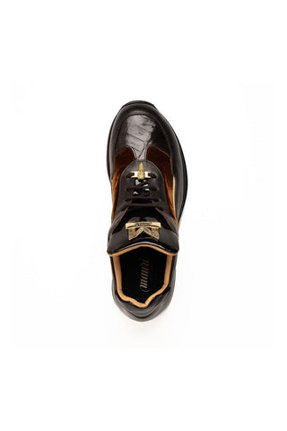 Mauri Goldie M705/3 Exotic Crocodile / Velvet / Nappa / Patent Sneakers (MA5645)-AmbrogioShoes