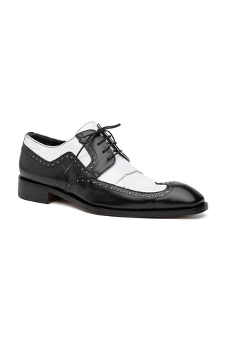 Mauri Goodfella 3258 Exotic Alligator / Calf-Skin Leather Wing-tip Derby (MA5600)-AmbrogioShoes