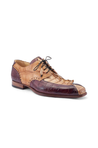 Mauri Groove 3237 Alligator Skin & Hornback Derby (MA5520)-AmbrogioShoes