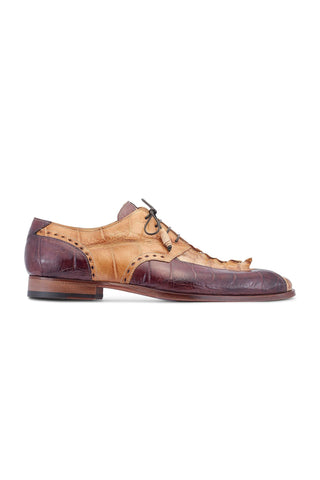 Mauri Groove 3237 Exotic Alligator Skin & Hornback Derby (MA5520)-AmbrogioShoes