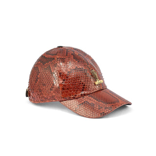 Mauri H65 Men's Black & Gold Exotic Python Hat (MAH1023) (Special Order)-AmbrogioShoes