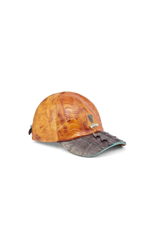 Mauri H65 Men's Crocodile Skin / Hornback Tail / Ostrich Leg Hat (MAH1026)