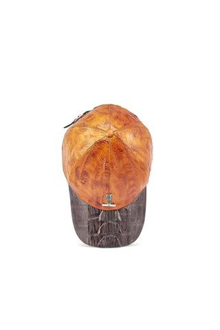 Mauri H65 Men's Exotic Crocodile Skin / Hornback Tail / Ostrich Leg Hat (MAH1026)