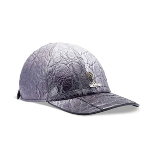 Mauri H65 Men's Gray Combo Exotic Alligator Hat (MAH1035) (Special Order)-AmbrogioShoes