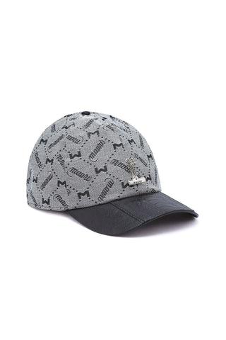 Mauri H65 Ostrich Skin & Fabric Hat-AmbrogioShoes