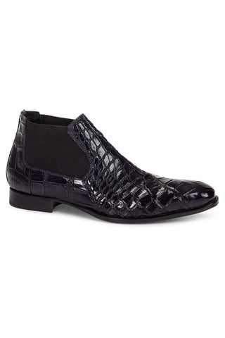 Mauri Hand-Painted Affari Black Boots 4755 (MA4310)-AmbrogioShoes