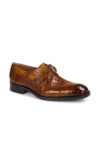 Mauri Hand-Painted Bagutta Olive Green Oxfords 1061 (MA4302)