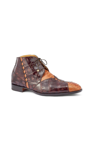 Mauri Harlem 4926 Crocodile Skin & Ostrich Leg Chukka Boots (MA5264)-AmbrogioShoes