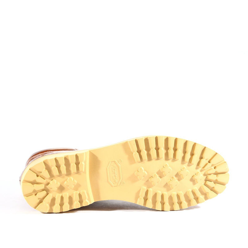 Mauri Hawk 4949 Men's Shoes Gold Exotic Ostrich Leg Dress Boots (MAS5272)-AmbrogioShoes