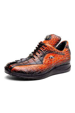 Mauri Hazard 8596-3 Alligator Skin & Hornback Sneakers (MA5566)