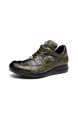 Mauri Hazard 8596-3 Exotic Alligator Skin & Hornback Sneakers (MA5566)-AmbrogioShoes