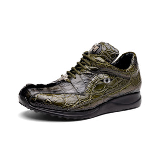 Mauri Hazard 8596-3 Men's Shoes Exotic Alligator Skin & Hornback Sneakers (MA5566) (Special Order)-AmbrogioShoes